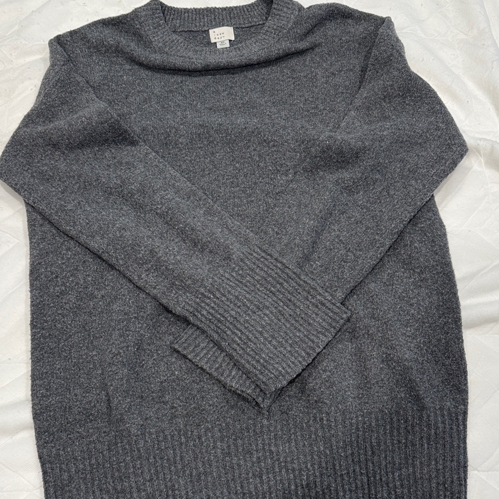 a new day Dark Gray Crewneck Sweater